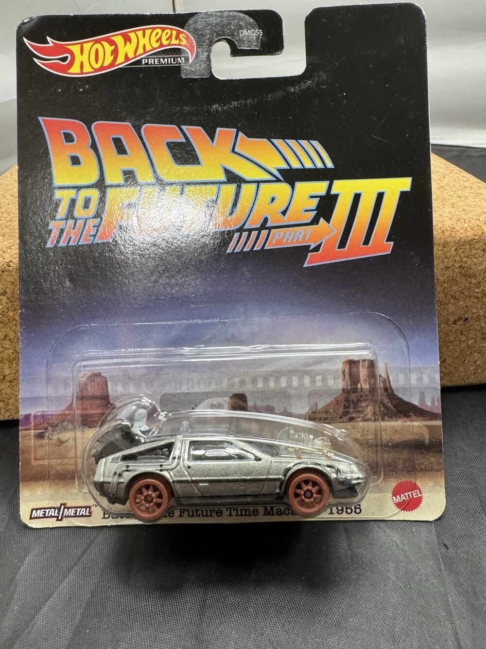 Hot Wheels Premium Back to the Future Part III Time Machine 1955 DeLorean HCP22